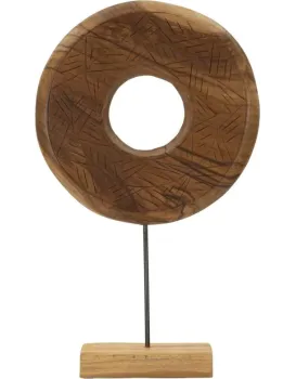 Dřevěná dekorace Dorat 58 cm hnědá