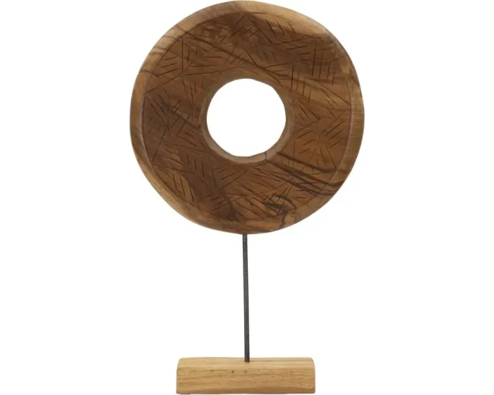 Dřevěná dekorace Dorat 58 cm hnědá