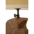Stolní lampa Kepala 35 cm z masivu hnědá