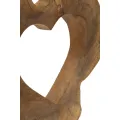 Dřevěná dekorace Hasi 38 cm hnědá