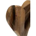 Dřevěná dekorace Heart 35 cm hnědá