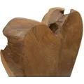 Dřevěná dekorace Heart 35 cm hnědá