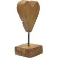 Dřevěná dekorace Heart 25 cm hnědá