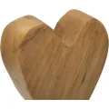 Dřevěná dekorace Heart 25 cm hnědá