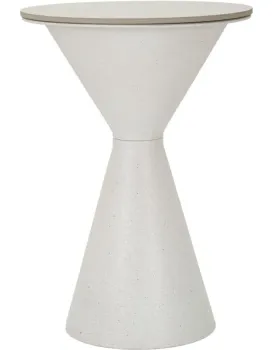 Odkládací stolek White 44 cm mramor/bílý