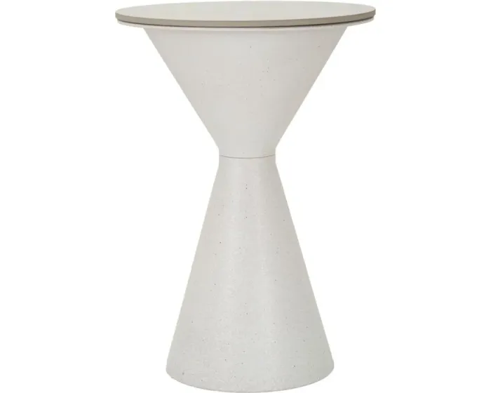 Odkládací stolek White 44 cm mramor/bílý