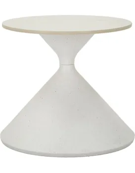 Odkládací stolek White 45 cm mramor/bílý