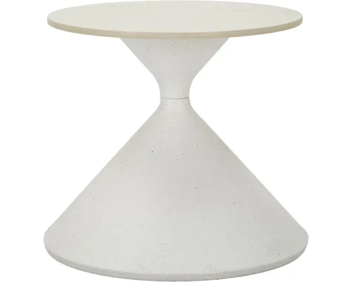 Odkládací stolek White 45 cm mramor/bílý