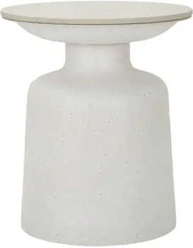 Odkládací stolek Fush 40 cm bílý