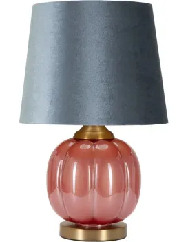 Stolní lampa Helene Ball 50 cm modro-červená
