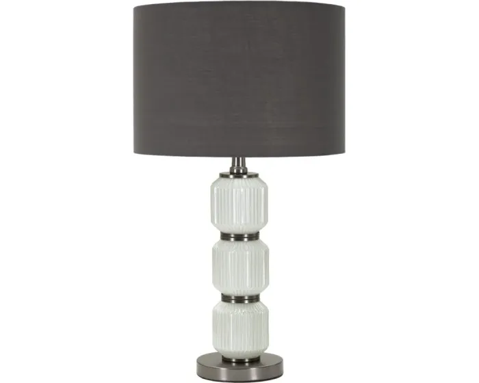 Stolní lampa Bright Three 57 cm šedo-bílá