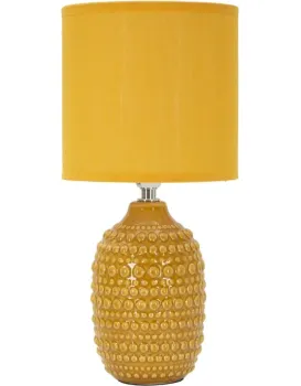 Stolní lampa Points 30,5 cm hořčicová