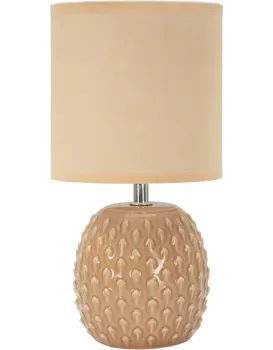 Stolní lampa Pontus 27 cm broskvová