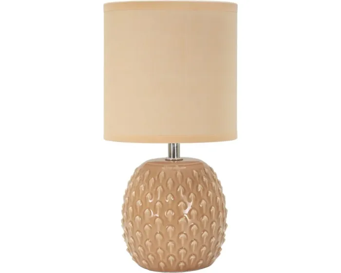 Stolní lampa Pontus 27 cm broskvová