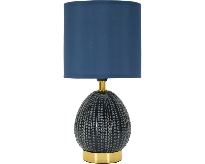 Stolní lampa Flavi 30,5 cm modrá