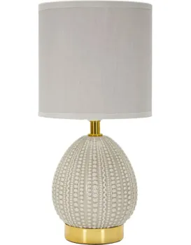 Stolní lampa Flavi 30,5 cm šedá