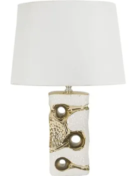 Stolní lampa Florida 43,5 cm bílo-zlatá