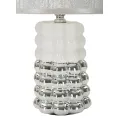 Stolní lampa Lace 33 cm stříbrná