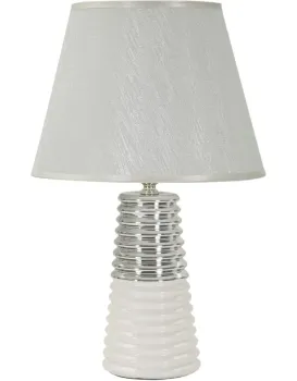 Stolní lampa Candela 41 cm stříbrná