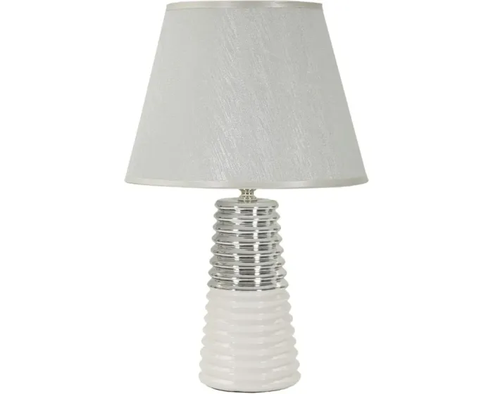 Stolní lampa Candela 41 cm stříbrná