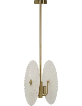 Závěsný lustr Glass 80 cm zlatý
