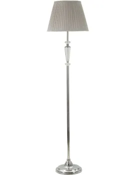 Stojací lampa Silvery 164 cm stříbrná