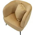 Designové křeslo Browy samet hnědé