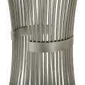 Odkládací stolek Funnel 50 cm stříbrný/mramor