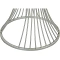 Odkládací stolek Funnel 50 cm stříbrný/mramor