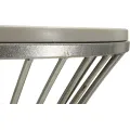 Odkládací stolek Funnel 50 cm stříbrný/mramor