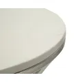 Odkládací stolek Funnel 40 cm stříbrný/mramor