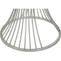 Odkládací stolek Funnel 40 cm stříbrný/mramor
