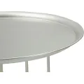 Odkládací stolek Towery 40 cm stříbrný
