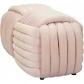 Lavice Softy 90 cm samet růžová