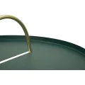 Odkládací stolek Grent 45 cm zlatý/zelený