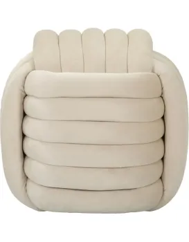 Taburet Softy 45 cm krémový