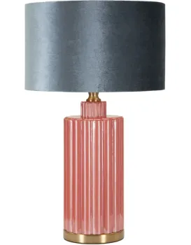 Stolní lampa Helene Tower 70 cm modro-červená