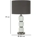 Stolní lampa Bright Three 57 cm šedo-bílá