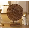 Dekorativní soška Coin 40 cm z masivu hnědá