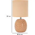 Stolní lampa Pontus 27 cm broskvová