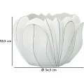 Květináč Gardy 34,5 cm bílý
