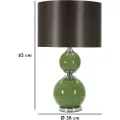 Stolní lampa Eva Two 65 cm černo-zelená