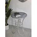 Odkládací stolek Trixy 56 cm stříbrný