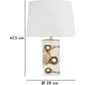 Stolní lampa Florida 43,5 cm bílo-zlatá