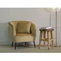 Designové křeslo Browy samet hnědé