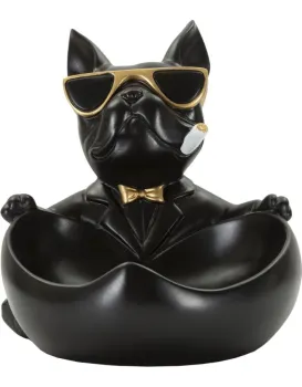 Dekorativní soška Dog Ball černá