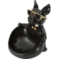 Dekorativní soška Dog Ball černá