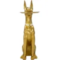 Dekorativní socha Dog Pit s podnosem 91 cm zlatá