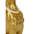 Dekorativní socha Dog Pit s podnosem 91 cm zlatá