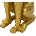 Dekorativní socha Dog Pit s podnosem 91 cm zlatá